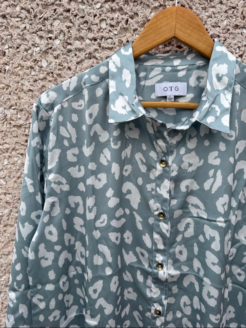 Leopard Paint Aqua Shirt Dress or Swim Cover